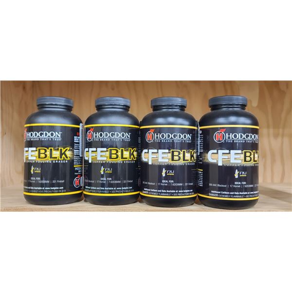 4 BOTTLES OF 1LBS HODGDON CFE BLK COPPER FOULING ERASER