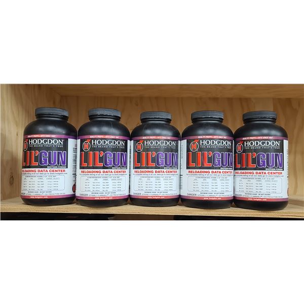 5 X 1LBS BOTTLES OF LI'GUN SHOTGUN POWDER