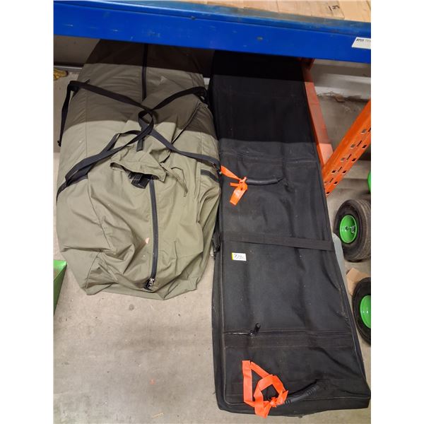 VERY LARGE APPX 10 X 20, OUTFITTERS TENT C/W METAL FRAME DEMO USED