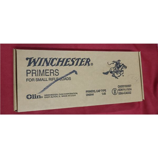 WINCHESTER WSR SMALL RIFLE PRIMERS BOX OF 5000