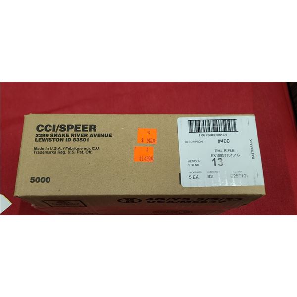 CCI SPEER #400 SMALL RIFLE PRIMERS BOX OF 5000