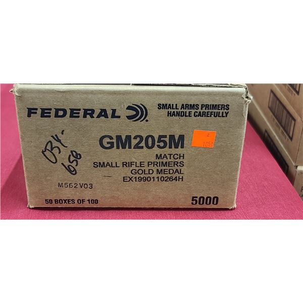FEDERAL #GM205M SMALL RIFLE MATCH PRIMERS BOX OF 5000