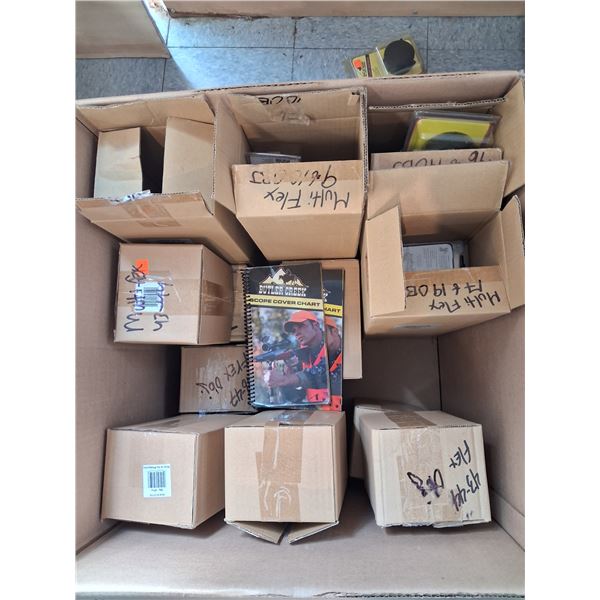 10 BOXES ASSORTED BUTLER CREEK OPTIC COVERS + 1 CHART