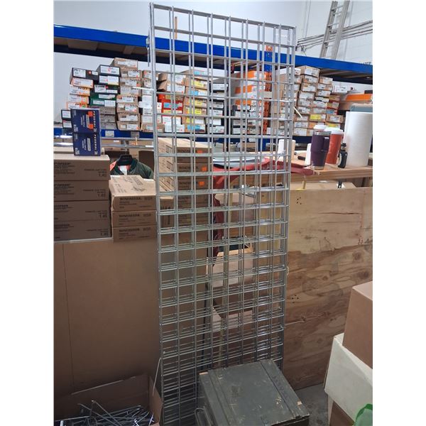 CHROME GRID WALL 4 PIECES 24"-6'