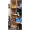 Image 3 : ADJUSTABLE WOOD SHELVING, 22D-42W-81H NO CONTENTS