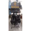 Image 2 : BROWNING DOUBLE SIDED CLOTHING RACK ON WHEELS 20"W-26"D-7'H NO CONTENTS
