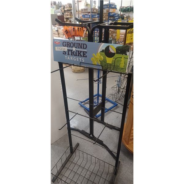 2 DISPLAY STANDS -ONE ESKIMO ICE AUGER STAND AND BIRCHWOOD CASEY STAND NO CONTENTS