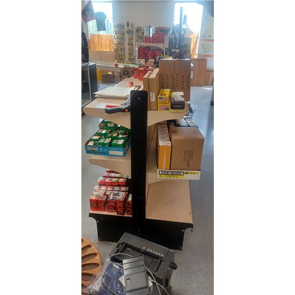 3 SECTIONS OD DOUBLE SIDED GONDOLA SHELVING 12FT OAL NO CONTENTS BUYER MUST REMOVE