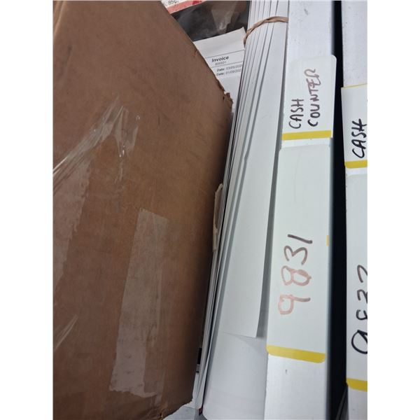 CASH COUNTER 24" X 21" X 30"  - 1 DRAW - 1 SHELF DISPLAY WRACK/SHELVE/UNIT ONLY. DOES NOT INCLUDE IT