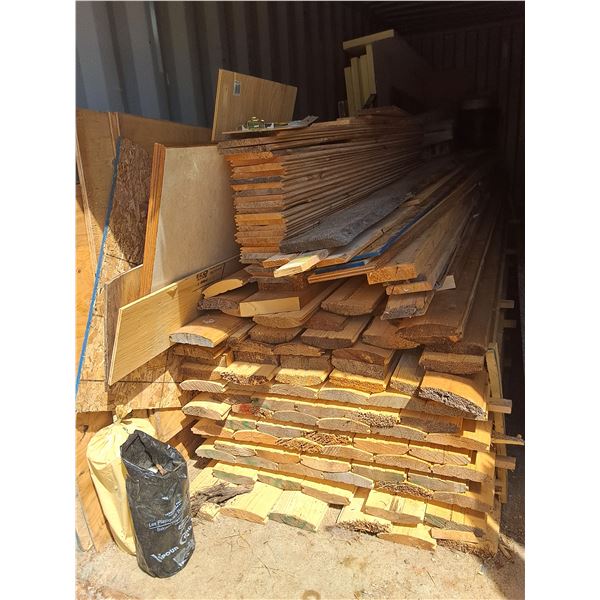 Misc Lumber - 600 board feet Log Siding, Tongue 