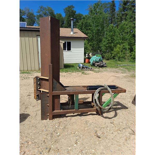 Gravity Log Splitter with Bobcat Attachment