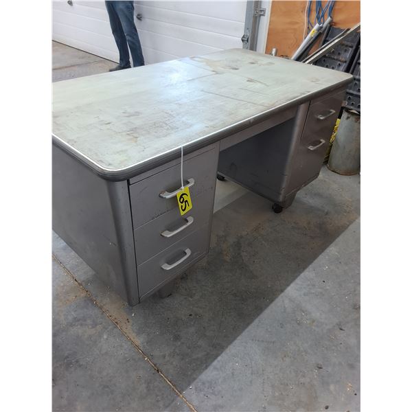Metal Desk - 55" x 30" x 31"