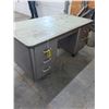Image 1 : Metal Desk - 55" x 30" x 31"