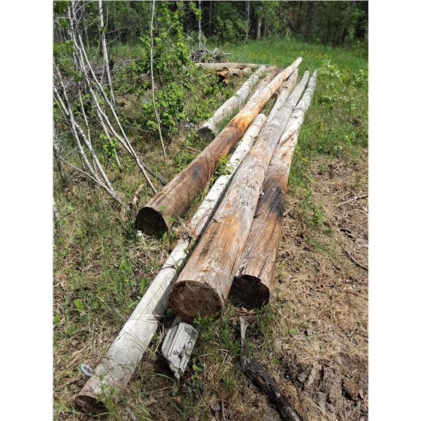 Powerpoles - (4) 35', (6) Pieces of Varying Length
