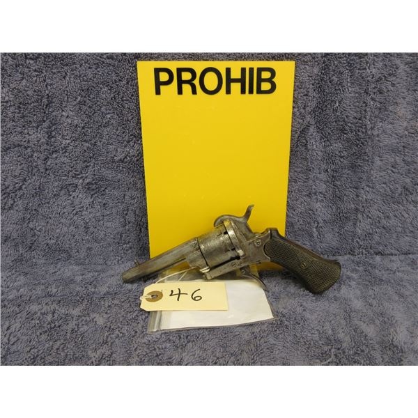 Prohibited - Lefaucheux pinfire revolver in 7MM Pinfire