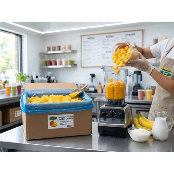Alasko IQF Mango Chunks, 13.6 kg