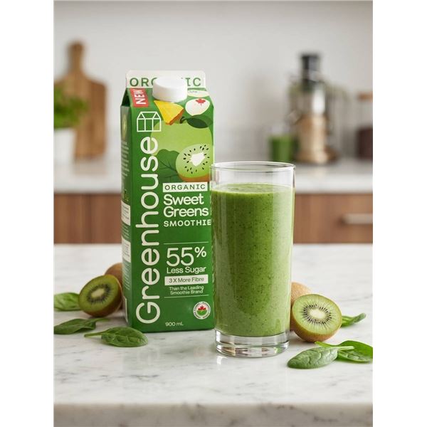 Greenhouse Organic Sweet Greens Smoothie 6 x 900ml
