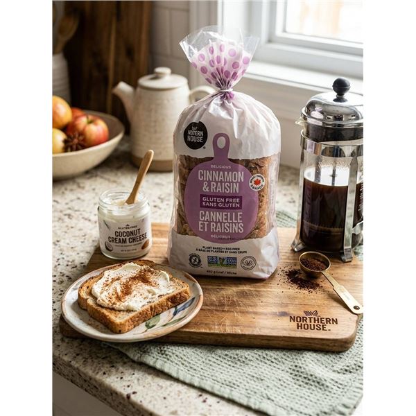 Gluten Free Cinnamon Raisin Bread, 6 Loaves