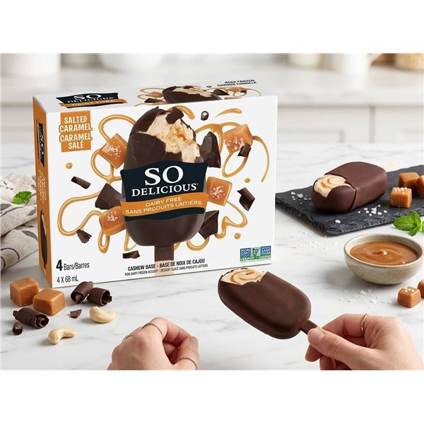 So Delicious Dairy Free Salted Caramel Bars 6 x 4-pack