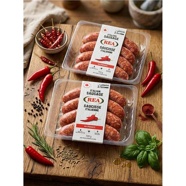 Lot of 2 -  REA Hot Italian Sausage Packs