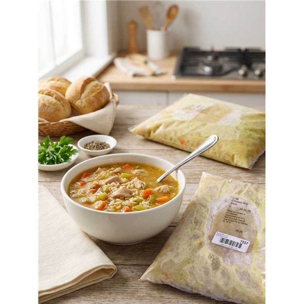 Frozen Chicken Rice Soup 2 Pack
