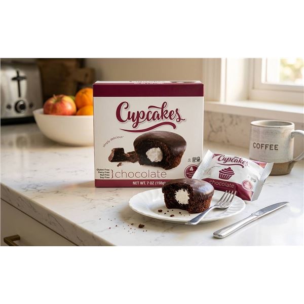 Katz Gluten Free CrÃ¨me Filled Chocolate CupCake, 6 x 198g