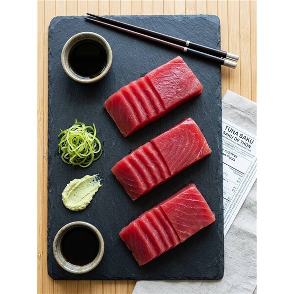 Tuna Saku Processed with Wood Smoke