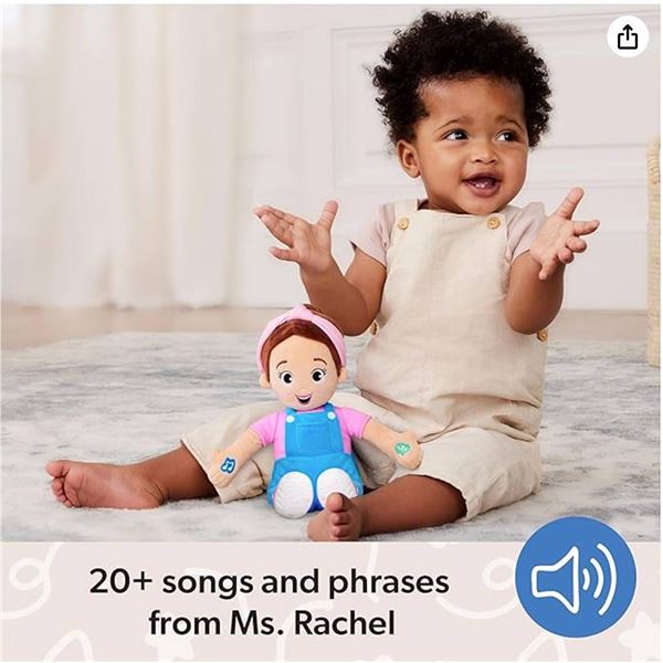 Ms. Rachel Official Speak & Sing Doll, 16â€ Tall Interactive Toy with 4 Songs & 16+ Phrase