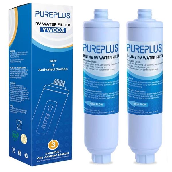 PUREPLUS YW003 RV Water Filter 2-Pack