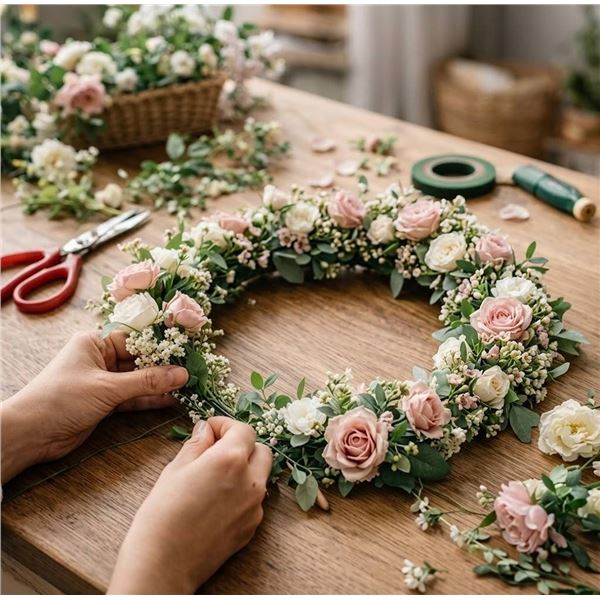 10 Inch 12 Pieces Metal Wreath Rings