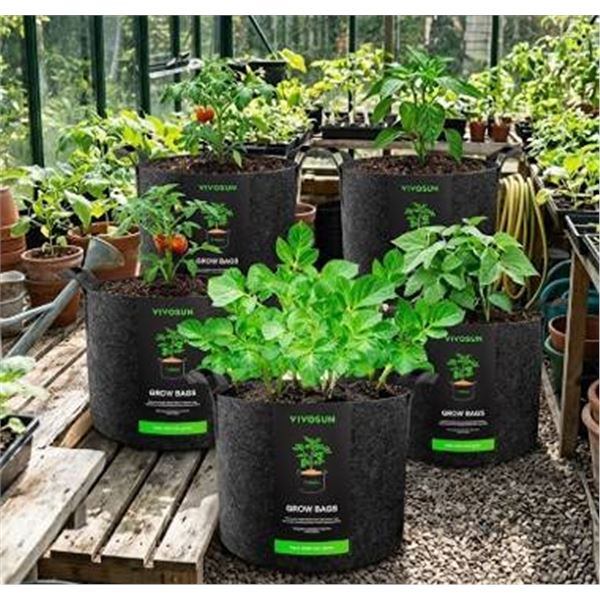 VIVOSUN 7 Gallon Grow Bags 5-Pack
