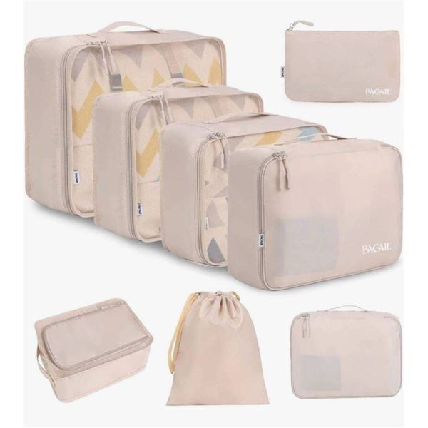 BAGAIL 8 Set Packing Cubes Luggage Organizers