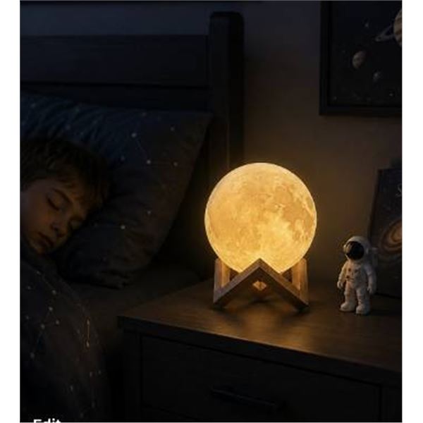 Abcsea 3D Moon Lamp with 3 Colors