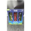 Image 2 : TYR Swim Goggles Set, 3 Pack, Junior 10+