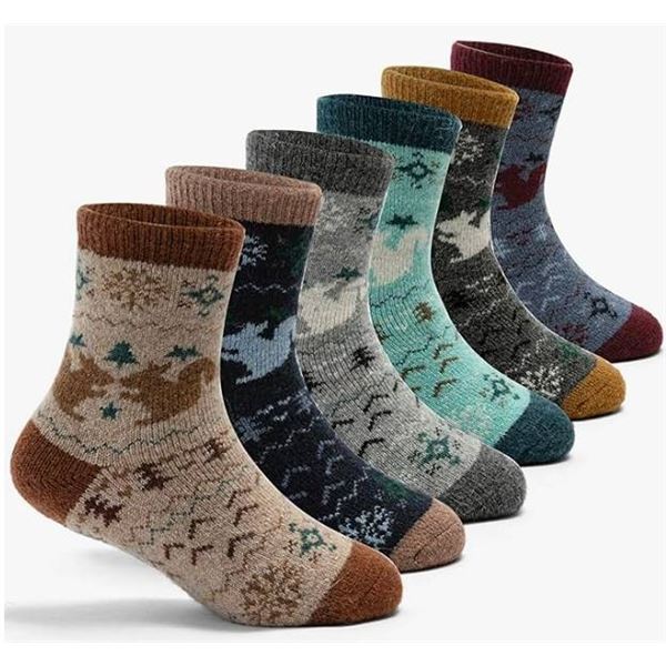 Pattern Socks, 5 Pairs, New