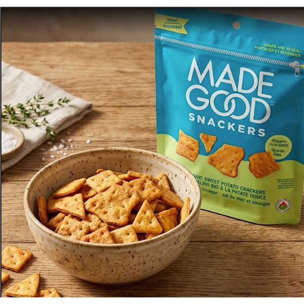 MadeGood Snackers Sweet Potato Crackers 6x142
