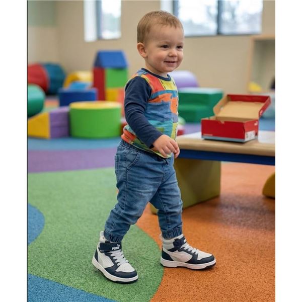 PUMA Kidsâ€™ Rebound V6 Mid AC Sneakers 8C