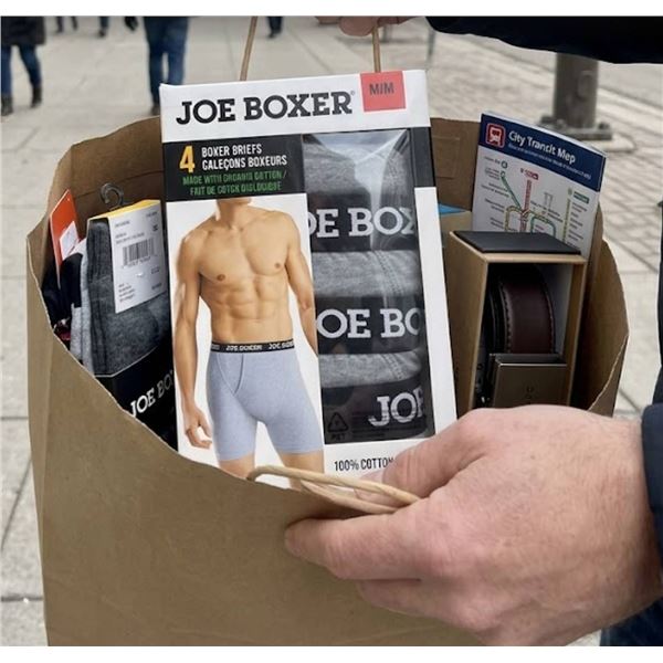 Joe Boxer Men's Boxer Briefs 4 Pack, M