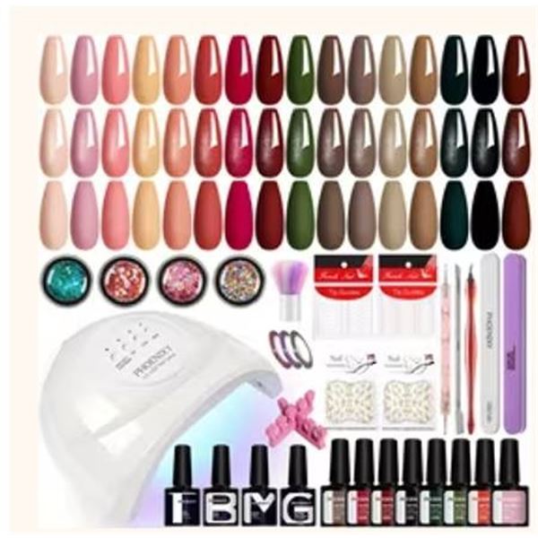 PHOENIXY 40-Piece Nail Art Set **Colors May Vary*