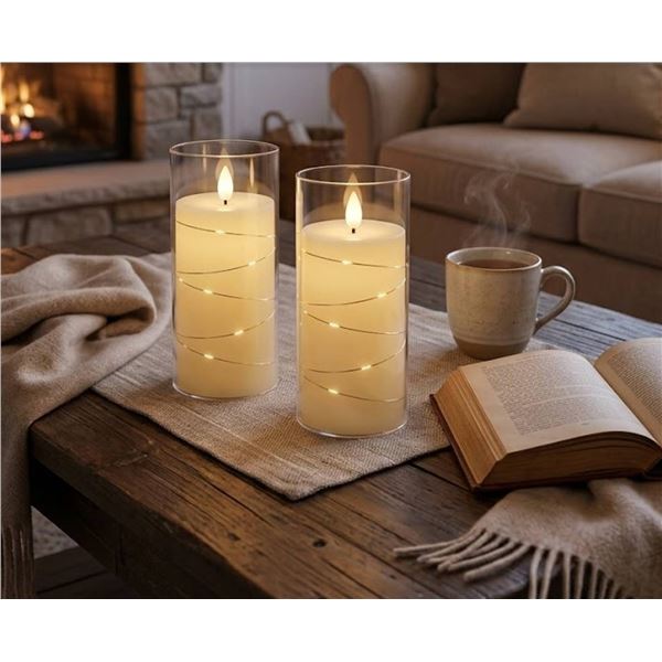 Flameless LED Pillar Candles with Remote