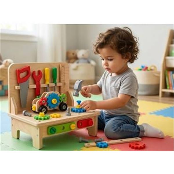 VonPlay Wooden Kids Tool Bench Set