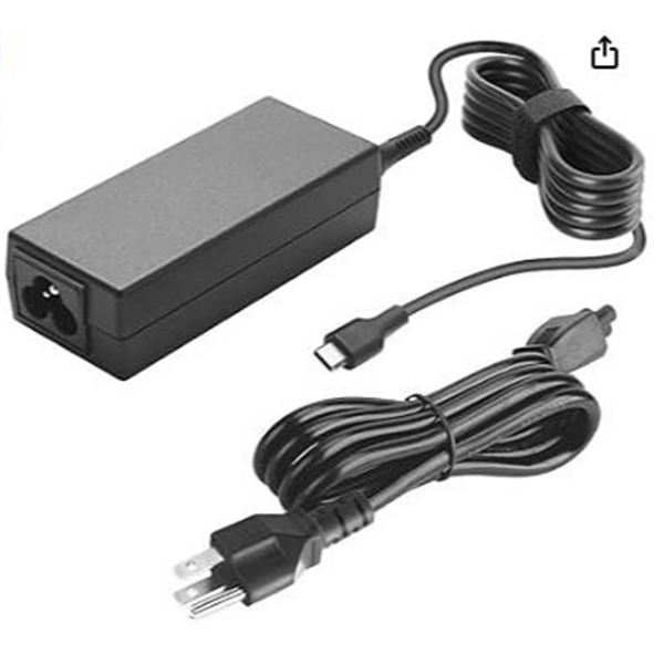 65W USB-C Laptop Charger Power Cord
