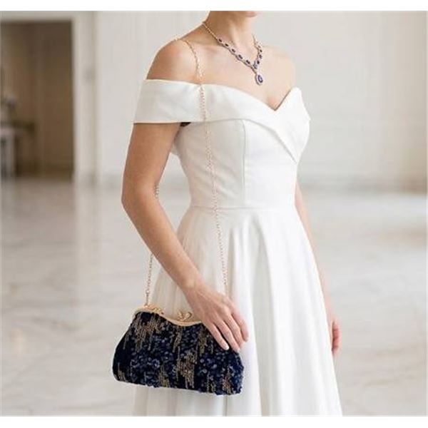 CORIOS Vintage 1920s Evening Bag for Women Velvet Clutch Bag Sparkly Sequin Handbag Bridal Wedding P