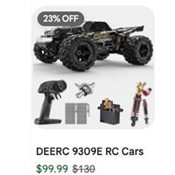 DEERC 9309E 4WD Brushed RC Truck