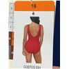 Image 4 : Miradonna by Miraclesuit Red Swimsuit, Size 16