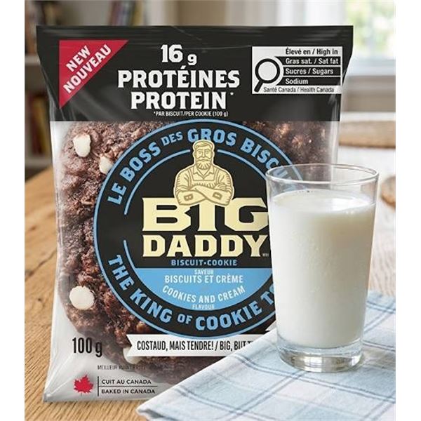 BIG DADDY Cookies and Cream Cookies 6x100g