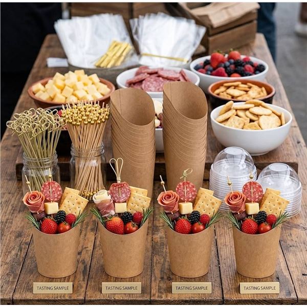 Charcuterie Cups With Sticks - Made in China