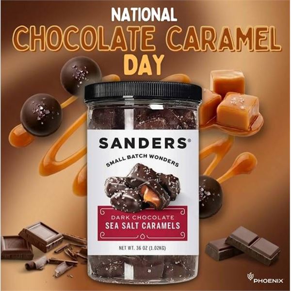 Sanders Dark Chocolate Sea Salt Caramels 16oz
