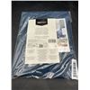 Image 2 : Amazon Basics Microfiber Towel Black/Blue