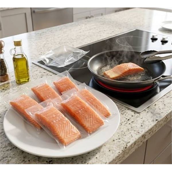 Pack of 8 Frozen Washington Vacuum-Sealed Steelhead Salmon